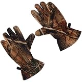 Equipo de para hombres: no importa si estás cazando con o si vas tras ciervos, pavos u otros animales, un par confiable de guantes de camuflaje son accesorios esenciales para cualquier cazador, guantes para hombre