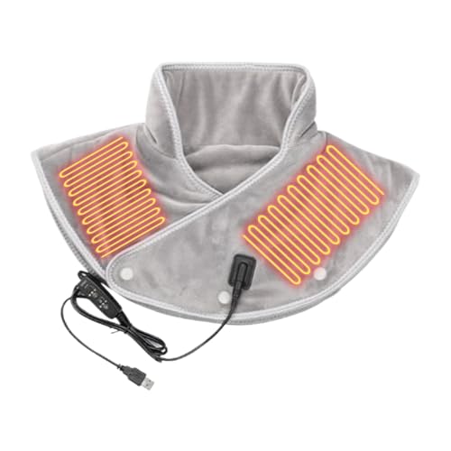 Termoforo para cuello y hombros, termoforo con 3 niveles de temperatura – Banda calefactora enrollable para mujer | Viaje Guía Trabajo Estudio