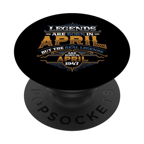 Las leyendas nacen en abril de 1947 cumpleaños de los hombres PopSockets PopGrip Intercambiable