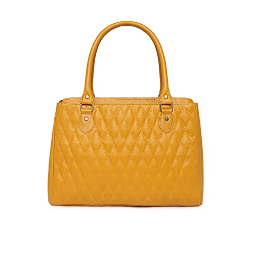 Image of KLEIO Large Multi Utility Compartments Quilted Work Women Ladies Laptop Hand Bag Purse for College Girls