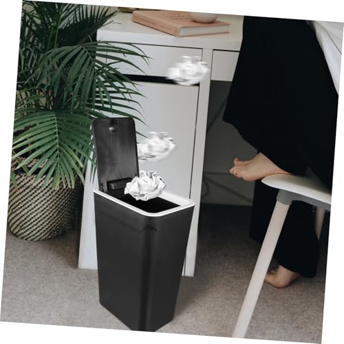 Caneca de basura con tapa ULTECHNOVO para cocina y baño miniatura 5