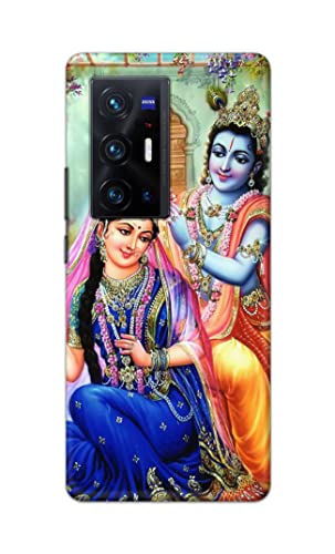 Image of Printed Hard Back Cover Case for Vivo X70 Pro Plus | Vivo X70 Pro+ Back Cover (Radha Krishna) -1803