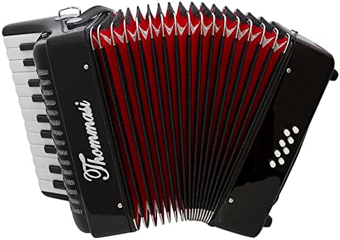 Acordeon 8 Baixos 22 Teclas TA 822 Preto Thommasi