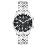 Spinnaker Mens 42mm Bradner Automatic Petrol Black 3 Hands Watch with Stainless Steel Bracelet SP-5062-11