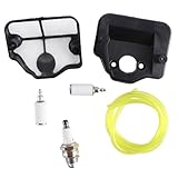 Laroal Filterelement, Filterwatte, Ölfilter, Luftfilter, Kraftstofffilter, Schlauch, passend für 36 41 136 136LE 137 137E 141 141LE 142 142E Benzin-Kettensäge