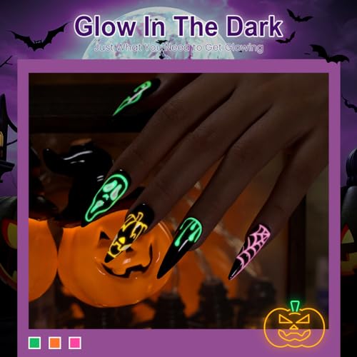 Set de Esmaltes en Gel Fluorescentes Glow in The Dark 6 Piezas miniatura 5