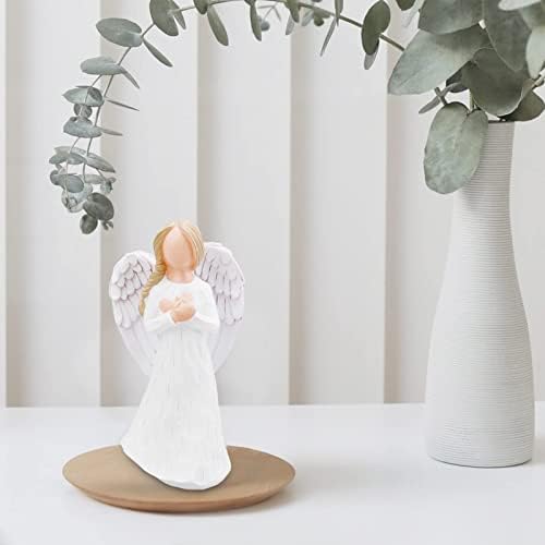 Remembrance Angel Figurine, Sculpted Hand-Painted Figure, Memorial Gifts for Loss of Loved One, Bereavement Gifts Express Condolence Sympathy Comfort and Love, Grieving Funeral Gifts