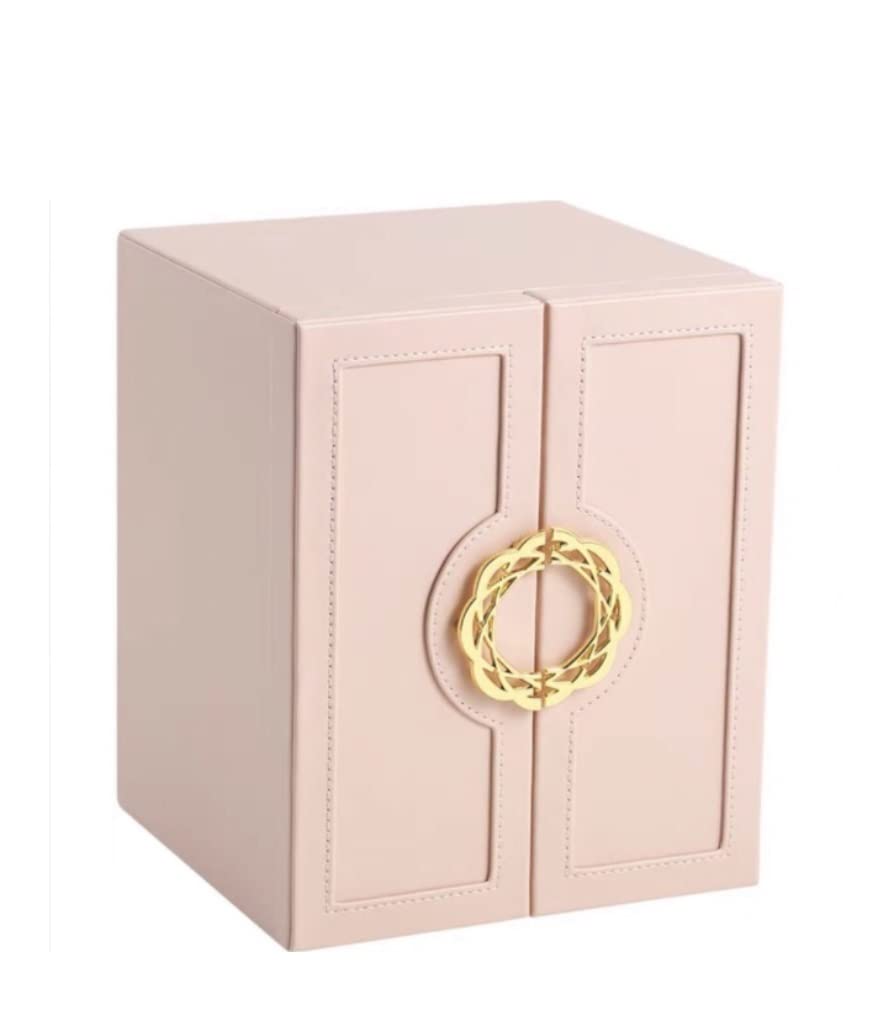 CVdrtyED Box For Women 5-Layer With Watch Earrings Ring Jewelry Tray Case Leather Storage Box Display Organizer Gift For Girls Women Jewellery(C)