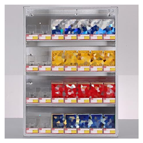 Présentoir à cigarettes pour supermarché avec rangement automatique mural