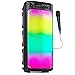 Produktbild Fenton BoomBox300 - Partybox LED Musikbox Bluetooth Lautsprecher, Karaoke Anlage 100 Watt mobiler Partylautsprecher mit Lichteffekt, Mikrofon, USB, SD, MP3, Akku Party Lautsprecher
