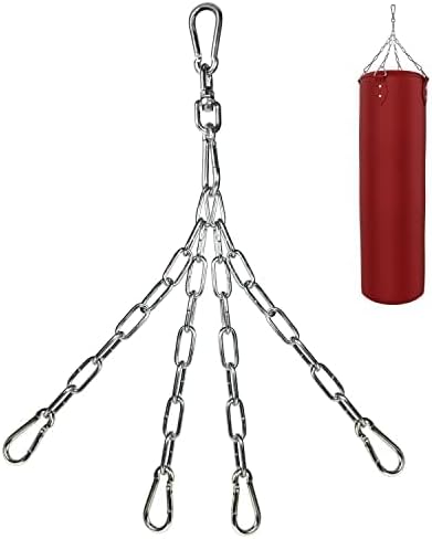 Miniatura 4 de Yes4All Punching Bag Hanger, Heavy Bag Spring 555 LB Capacity, Stainless Steel Hanging Kit with Spring Hook & Carabiner, Indoor & Outdoor Mounting