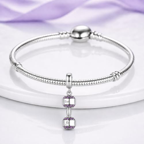 Abalorio de plata 925 cuentas de letras navideñas para pulsera de mujer 2