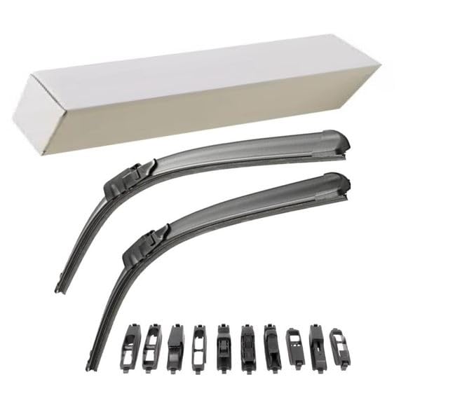 COPPIA SPAZZOLE TERGICRISTALLO ANTERIORI GOMMA LAMPA MITSUBISHI COLT 1996-2004