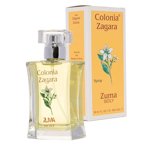 Profumi Zuma - Colonia Hombre y Muje Perfume Zagara Zuma Spray - La Fragancia Histórica desde 1943 que Despierta la Frescura de la Flor de Azahar - Made in Sicily (Zagara Zuma 50 ml)