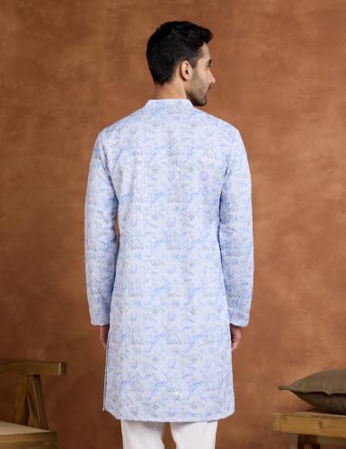 Image of Symbol Premium Men's Embroidery Sequined Long Kurta