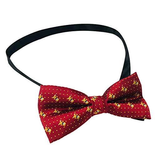 Vockvic Pajarita Ajustable, Corbatas de Lazo para Mujeres Hombres, Perfecto para Fiestas, Bodas, Cumpleaños, Navidad (Rojo)