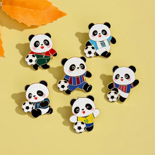 Image of Panda Cute Oil Dripping Panda Brooch Outdoors Lapel Pins Badge Brooch Pins (Bro000001)