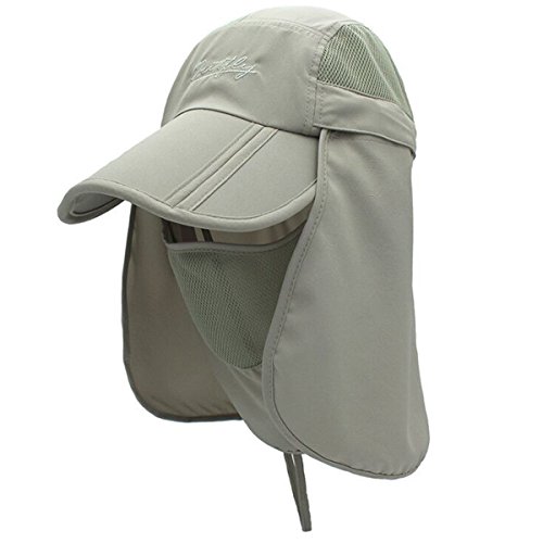 Surblue Quick-Drying Outdoor Cap UV Protection Sun Hats Fishing Hat Neck Face Flap