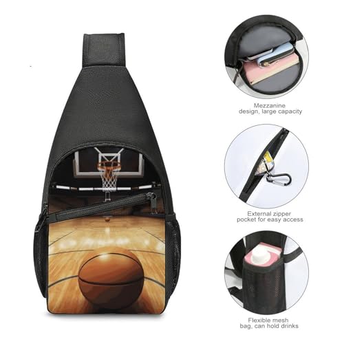 Bolso tipo bandolera para baloncesto y uso casual unisex miniatura 5