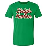 500 LEVEL Sleigh Kween Christmas Shirt (Kelly Green, XXXX-Large)
