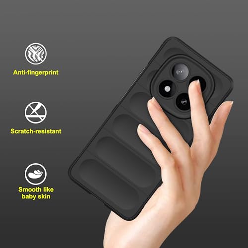 Image of amazon basics Back Case Cover for Mi Redmi Note 14 Pro Plus 5G | Compatible for Mi Redmi Note 14 Pro Plus 5G Back Case Cover | Liquid Silicon Magic Case with Camera Protection | Black