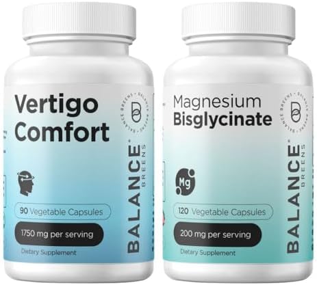 Balance Breens Vertigo Relief 1750mg + Magnesium 200mg Supplement Combo