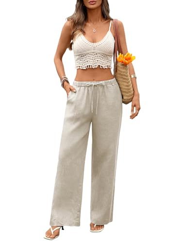 Women's Pure Linen Casual Pants