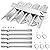 Adviace Grill Parts for Cuisinart GAS9556AS GAS9456AS GAS2556AS GAS2456AS, BBQ Grill Replacement Parts for Cuisinart 5 Burner Gas Grill GAS9556AS GAS2556AS, Cuisinart 4 Burner Gas Grill GAS9456AS