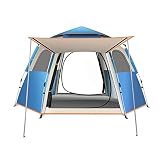 Tienda de Campaña, con 100% A Prueba de UV/Viento/Impermeable, Tienda de Techo de Portátil, para Interiores y Exteriores (Blue,280x280x155cm)
