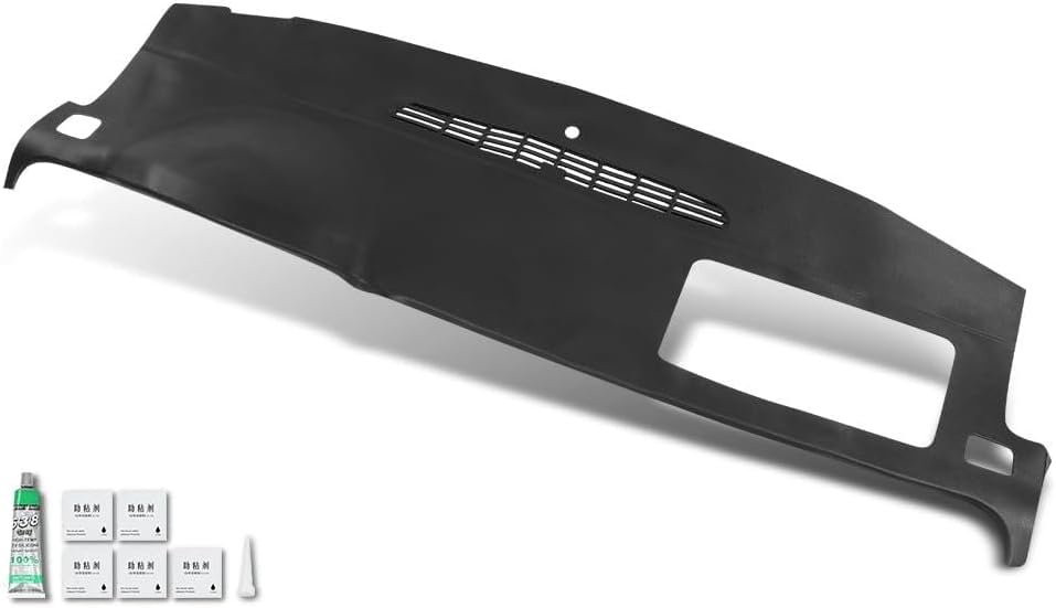 CHEDA Molded Dash Board Cover Cap Compatible with 2007-2014 Chevy Tahoe Avalanche Suburban GMC Yukon/Compatible with 07-13 Silverado Sierra (Black)