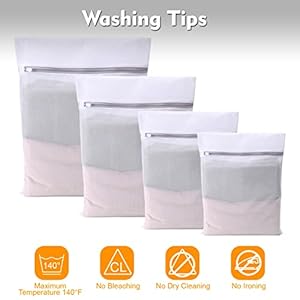 Naokboee 3 packs mesh laundry bags for delicates washing machine wash bags for lingerie bra socks underwear baby clothes travel storage3 large  urban country home decor