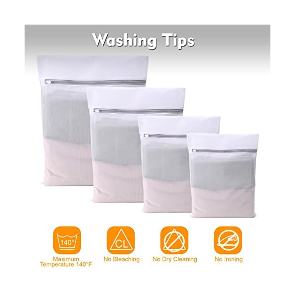 Naokboee 3 packs mesh laundry bags for delicates washing machine wash bags for lingerie bra socks underwear baby clothes travel storage3 large  urban country home decor