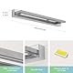 Toolight LED Spiegellampe Bad 42cm, LED Wandleuchte Bad Modern 9W 800LM Acryl Wasserdicht IP44, Natürliches Licht 4500K, Edelstahl Spiegelleuchte Wand Lampe Badezimmer, Chrom