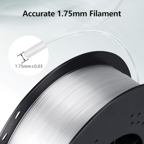 Image of RepRapper Clear PETG Filament 1.75mm, 6 x 1KG Pack for Most FDM 3D Printers