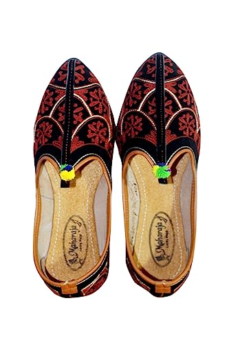 Shadegarnet Enterprises Punjabi Jutti Men Leather, Men's Ethnic Footwear Perfect for Men's Casual, Ethnic Wear DXYM-7910
