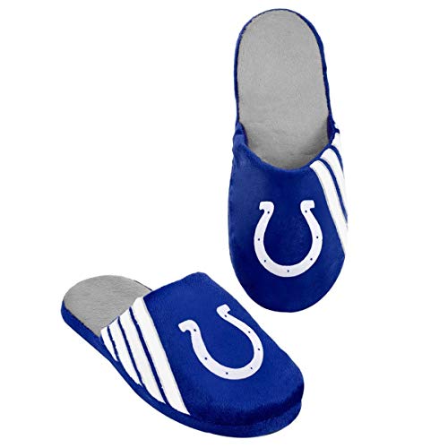 FOCO Indianapolis Colts Hard Sole Stripe Slipper