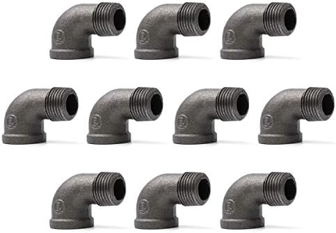 1/2" 90 Degree Pipe Fitting Elbow, Home TZH 1/2" NPT Male X NPT F...