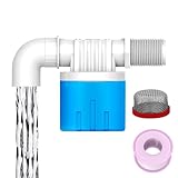 Inscrip Automatisches Schwimmerventil, Wasserstandsregelventil für Wassertanks, Einstellbares Wasserstandsregelventil für Fischteiche, Pools,Viehtränken,Bewässerungssysteme (3/4 Zoll Seitenanschluss)