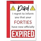 Stuff4 お父さんのための面白い50歳の誕生日カード - 40代が期限切れになりました - お父さんのためのハッピーバースデーカード パパ 息子娘から A5 Banter Joke ユーモア 誕生日 グリーティングカード ギフト