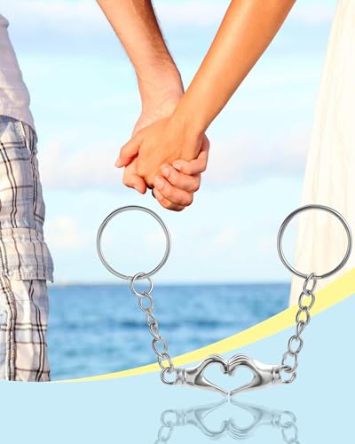 Couples Keyring, personalised Keyring Valentine's Day Gift Matching Couple Stuff for Boyfriend Girlfriend Husband Wife Best Friend Birthday Anniversary Wedding Gift Keychain - Image 4