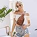 VNINE Small Sling Bag for Women Men Leather Crossbody Bags Fashionable Sling Backpack with Three Pocket Fanny Packs Chest Bag with Adjustable Strap (Brown)