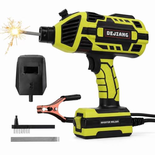 Handheld Welder, 110V 20-120A Portable Stick Welding Machine, MMA Inverter Arc Welder with 5-Level Current Adjustment, Ground Clamp, Welding Mask and 5 Rods