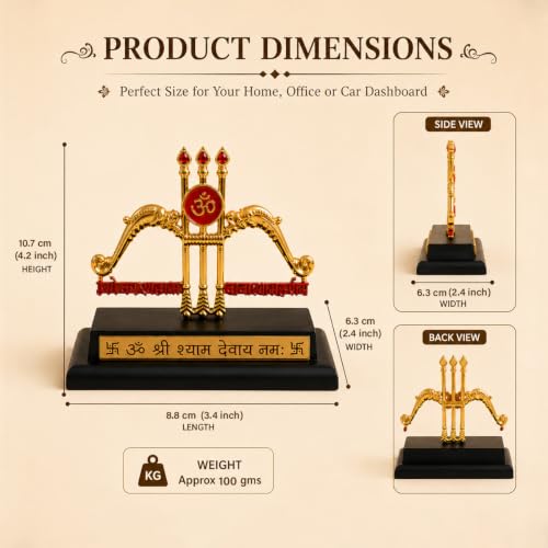 Image of ZAICUS Idol for Car Dashboard & Home Decor - Miniature Statue for Temple, Office Desk & Spiritual Gift Showpiece