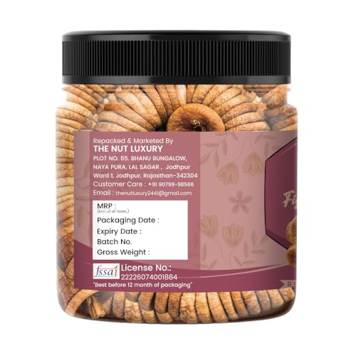 Image of THE NUT LUXURY Dried Afghani Anjeer 1Kg | Premium Dry Figs | Naturally Sweet Dried Figs | Fiber Rich Dry Fruit | Soft & Delicious Anjeer | Healthy Everyday Snack