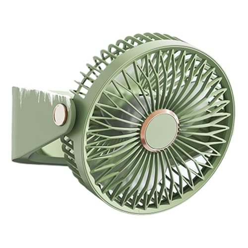 Genérico Ventilador De Sobremesa,Flujo De Aire Potente Y Compacto - Circulador de Aire Portátil Recargable con Inclinación de 90 Grados, 3 Velocidades Ajustables para Montaje en