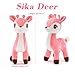 Lazada Christmas Plush Deer Stuffed Animal Pink Deer Plush Toy Baby Toys for Plump Tail 10 Inches Pink