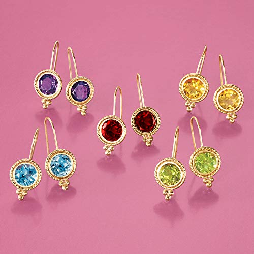 Ross-Simons 1.75 ct. t.w. Peridot Drop Earrings in 14kt Yellow Gold3