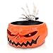 XIMISHOP Animated Halloween Skull Bowl, Halloween Pumpkin Candy Bowl Dish with Creepy Moving Skeleton Hand for Halloween Party Decoration