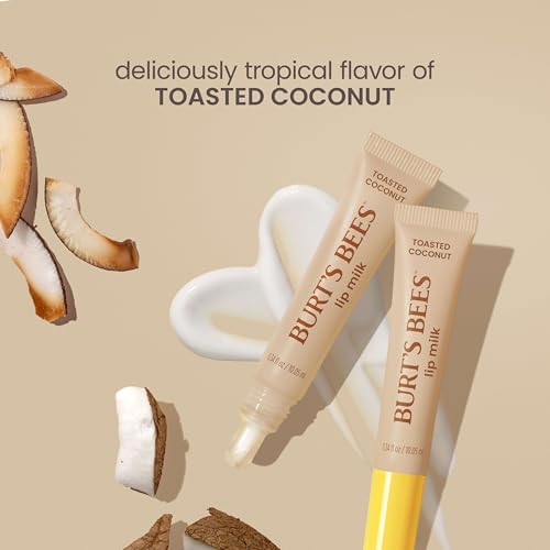 Burt’s Bees Lip Milk, Daily Lip Moisturizer, Toasted Coconut, Vitamin Enriched Moisturizing Lip Balm with Almond Milk and Jojoba Oil, Hydrating for Softer Lips, 1 Tube, 0.34 Fl Oz - image 7