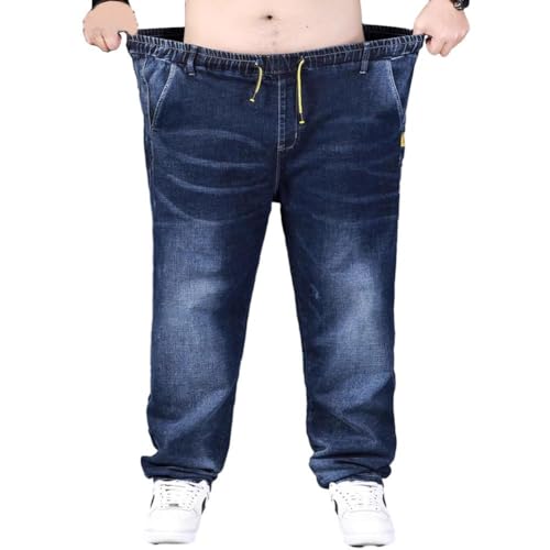 Jean Joggers for Men Loose Fit Elastic Waist Denim Pants